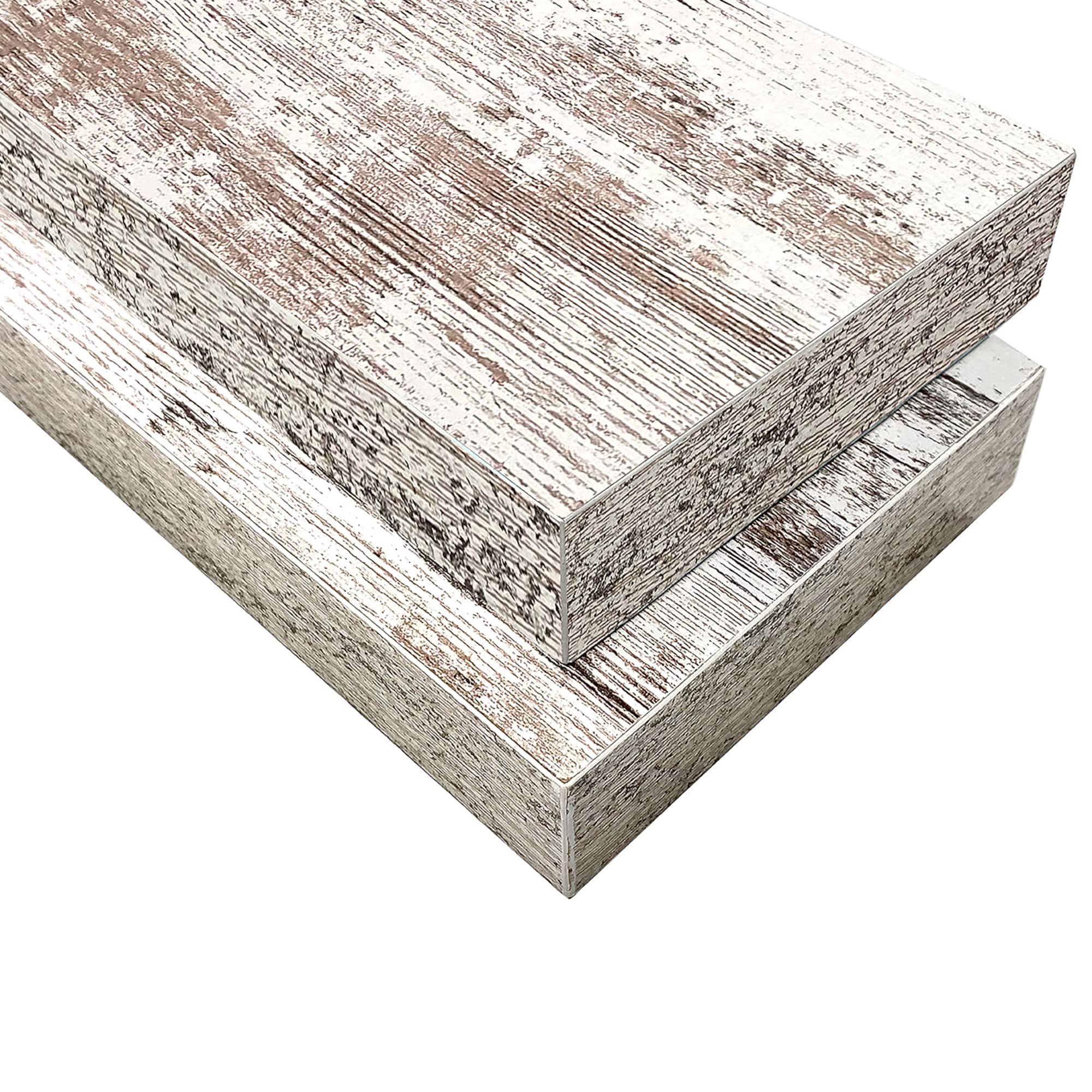 Sorbus Floating Faux Wood Shelf